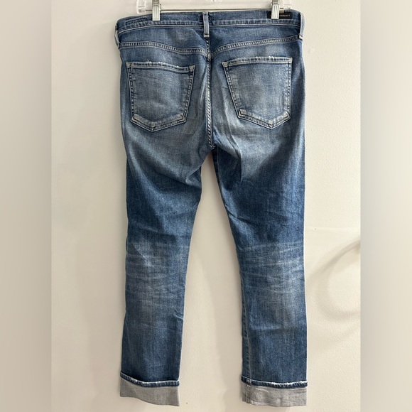 Citizens of Humanity Jazmin High-Rise Ankle Cuffed Slim Straight Jeans - Picture 12 of 13